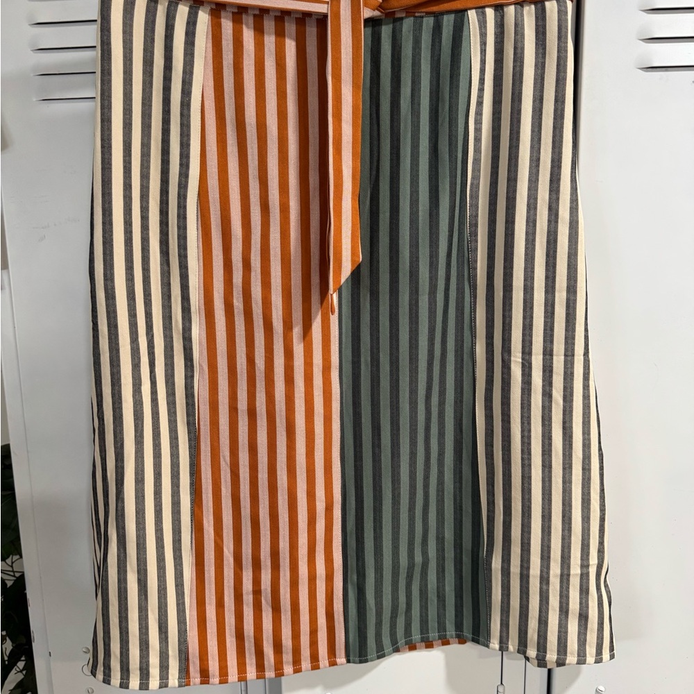Roolee Multicolor Striped Skirt